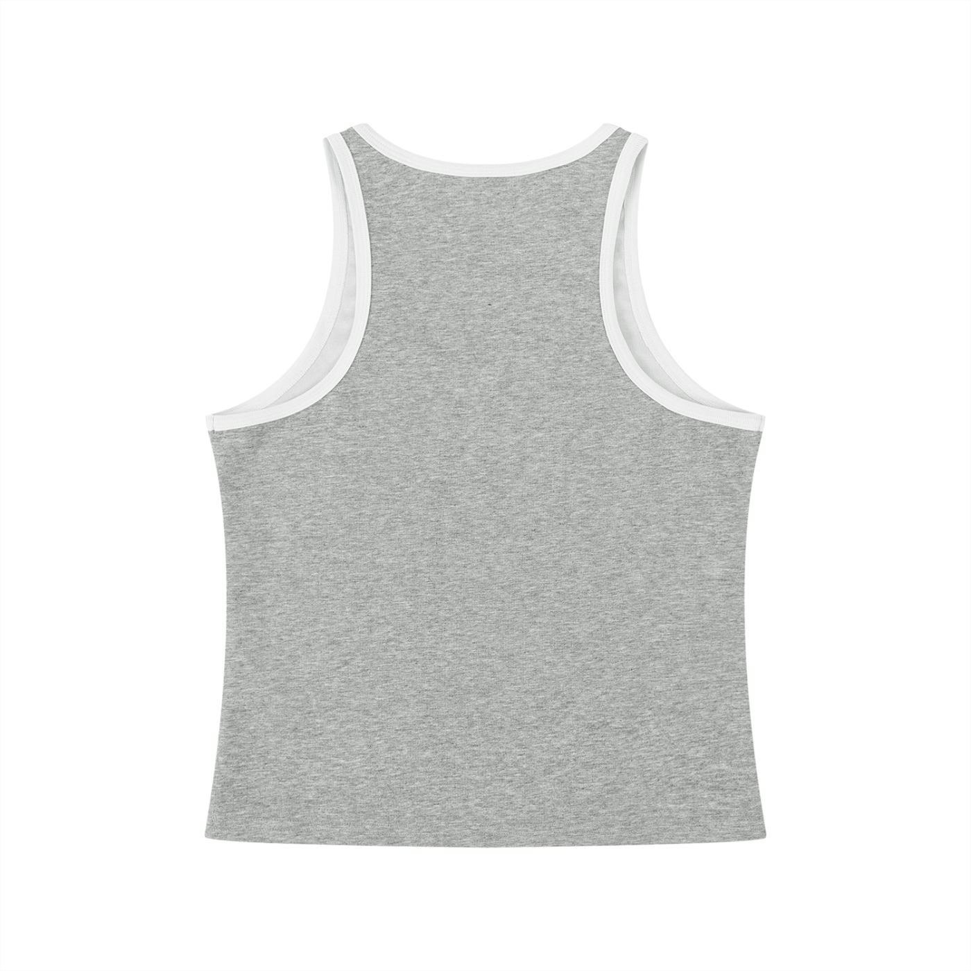 Color block cropped tank top by RAREBINO featuring bold color sections and a fitted sleeveless design.