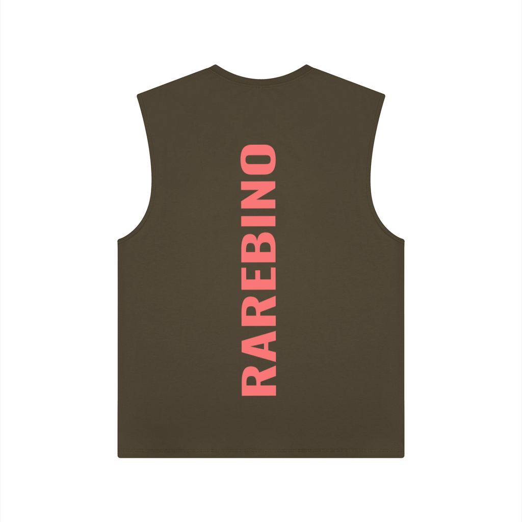 RAREBINO performance tank top in black with breathable fabric and athletic fit, suitable for workouts and activewear.