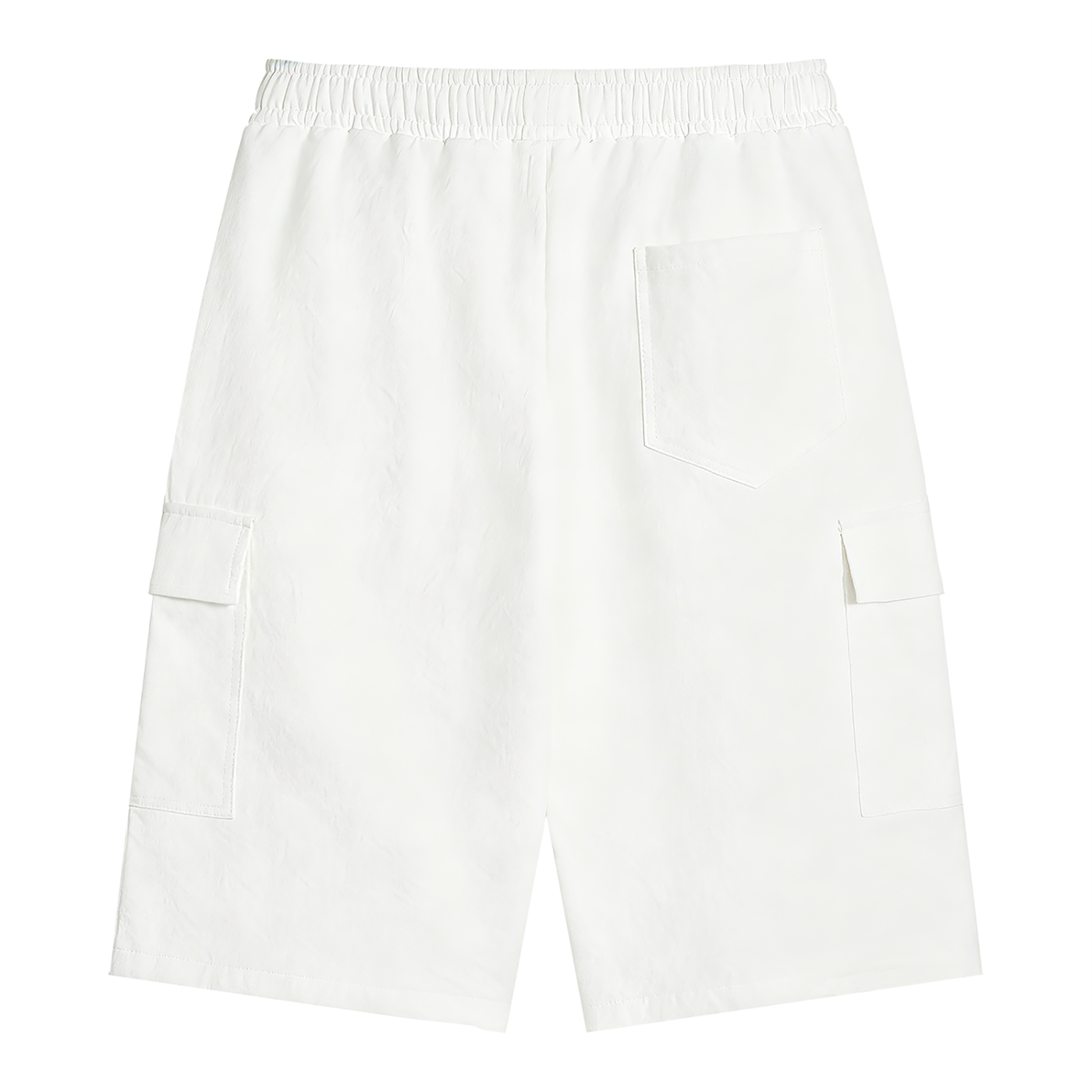 RAREBINO drawstring cargo shorts with multiple pockets, made from lightweight fabric, perfect for casual summer wear.