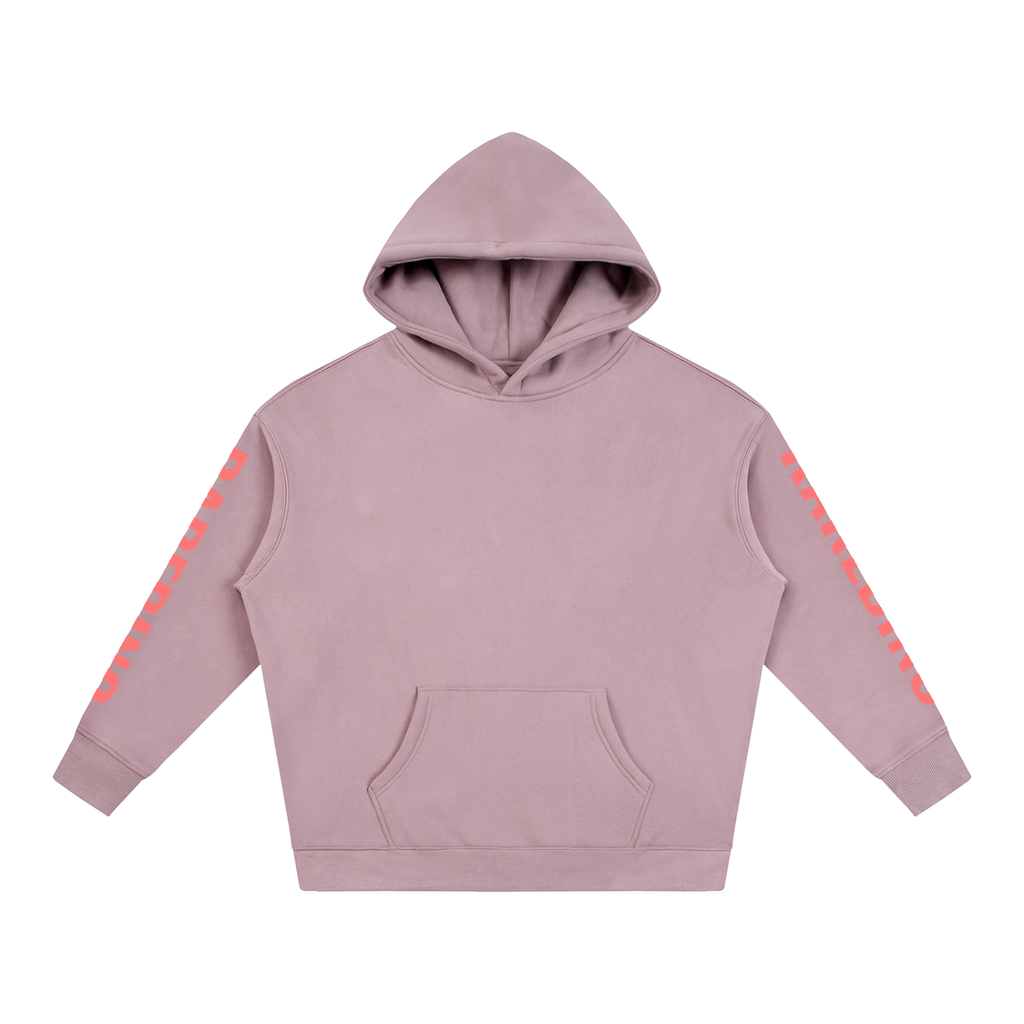 Rarebino oversize fleeced hoodie in soft, cozy fabric with a relaxed fit and hood, displayed on a mannequin.