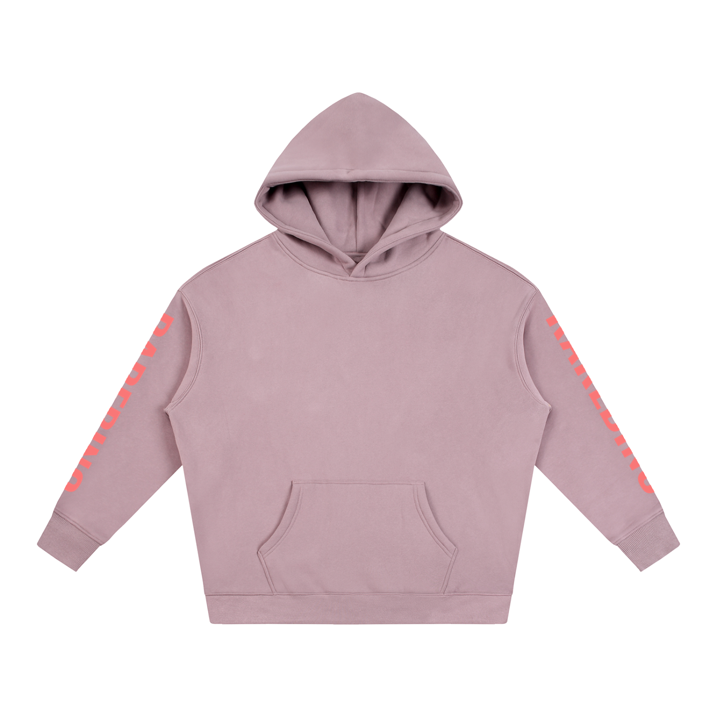 Rarebino oversize fleeced hoodie in soft, cozy fabric with a relaxed fit and hood, displayed on a mannequin.