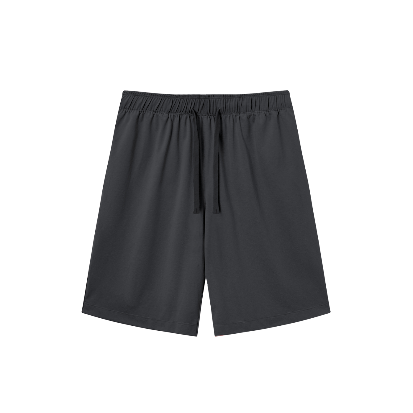 RAREBINO lightweight drawstring shorts in grey with elastic waistband and casual fit, ideal for comfortable summer wear.