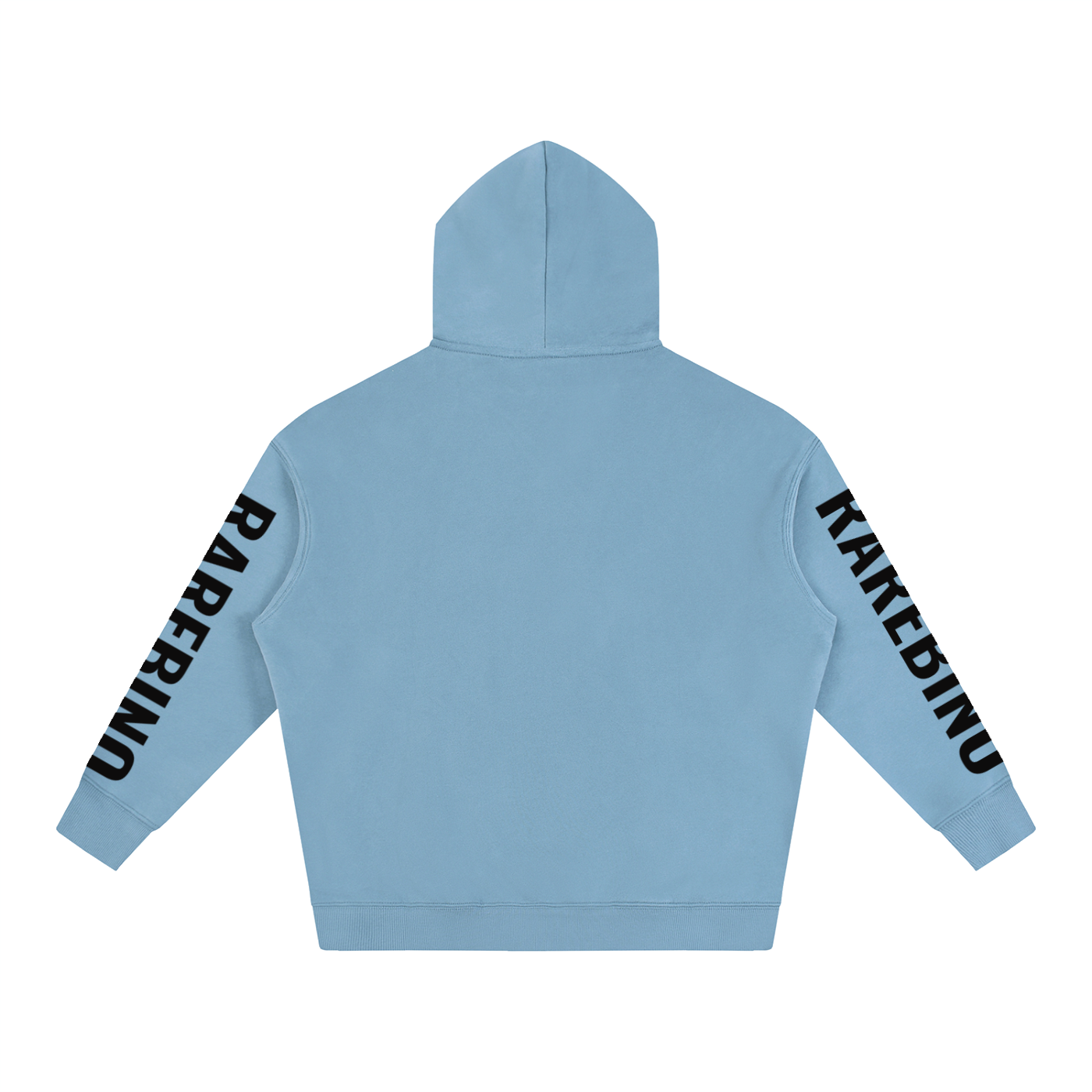 Oversize RAREBINO fleece hoodie with a cozy, plush interior, featuring a relaxed fit and casual style.