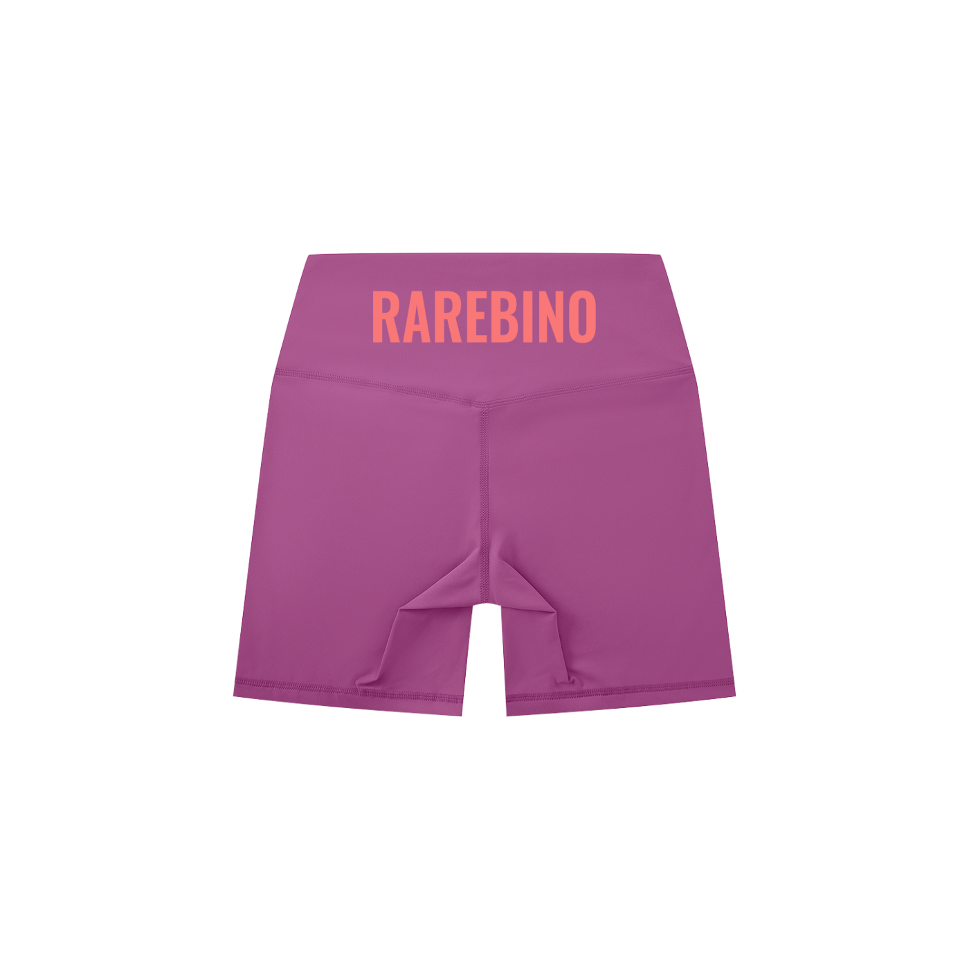 Black high-waisted biker shorts by RAREBINO, fitted and stretchy, shown on a model for activewear and casual wear style.