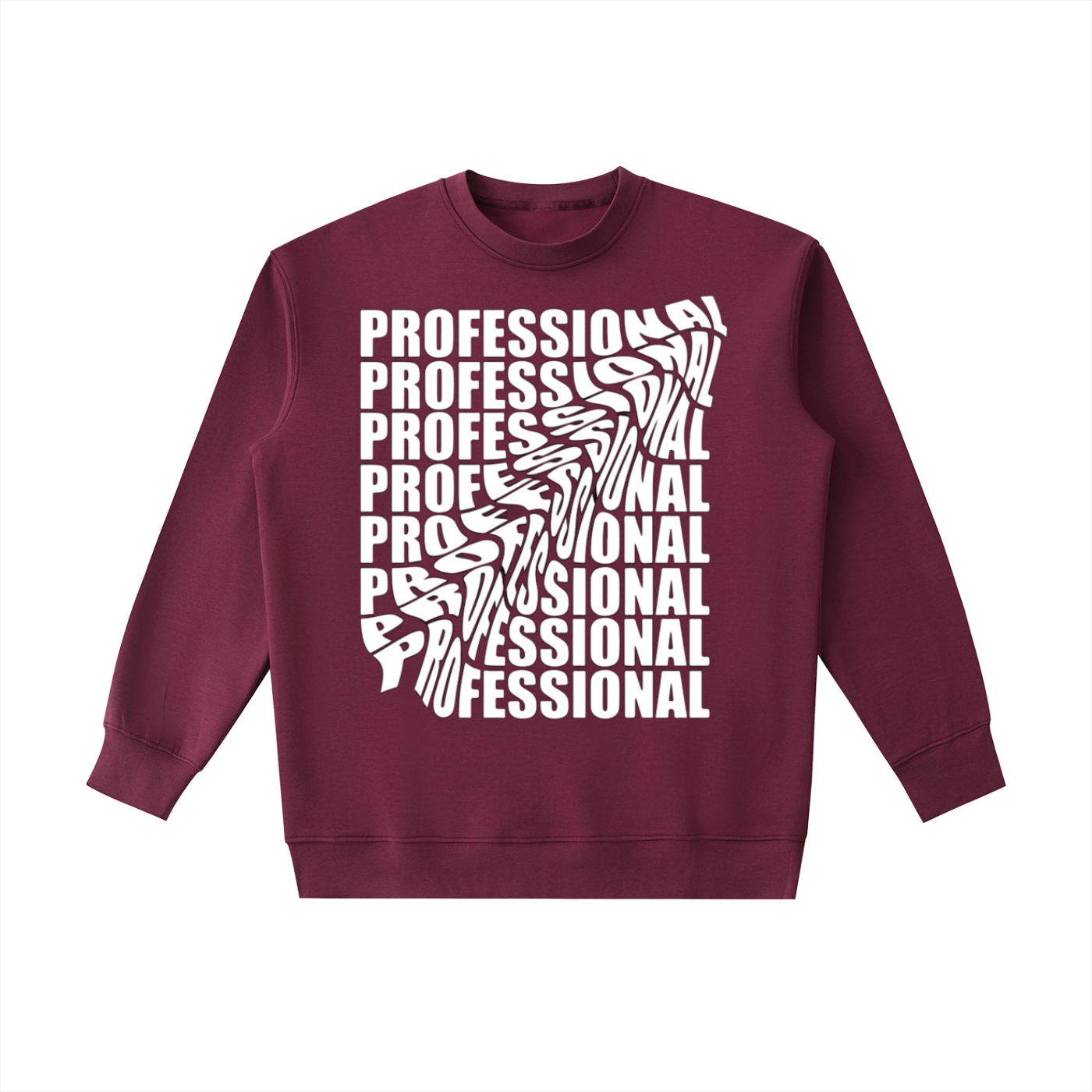 Rarebino Essential Heavyweight Crewneck Sweatshirt, close-up of soft grey fabric and ribbed neckline.