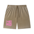 Rarebino Wash Sunfade Waffle Raw Hem Shorts, casual denim-style shorts with sunfade wash and raw hem details.
