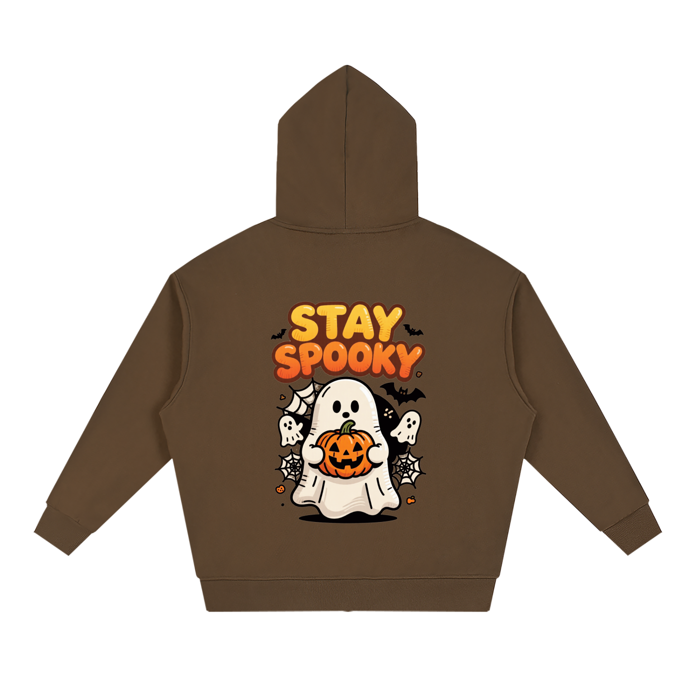 Rarebino loose solid full zip hoodie, front view showing soft fabric, hood, and full zipper closure.