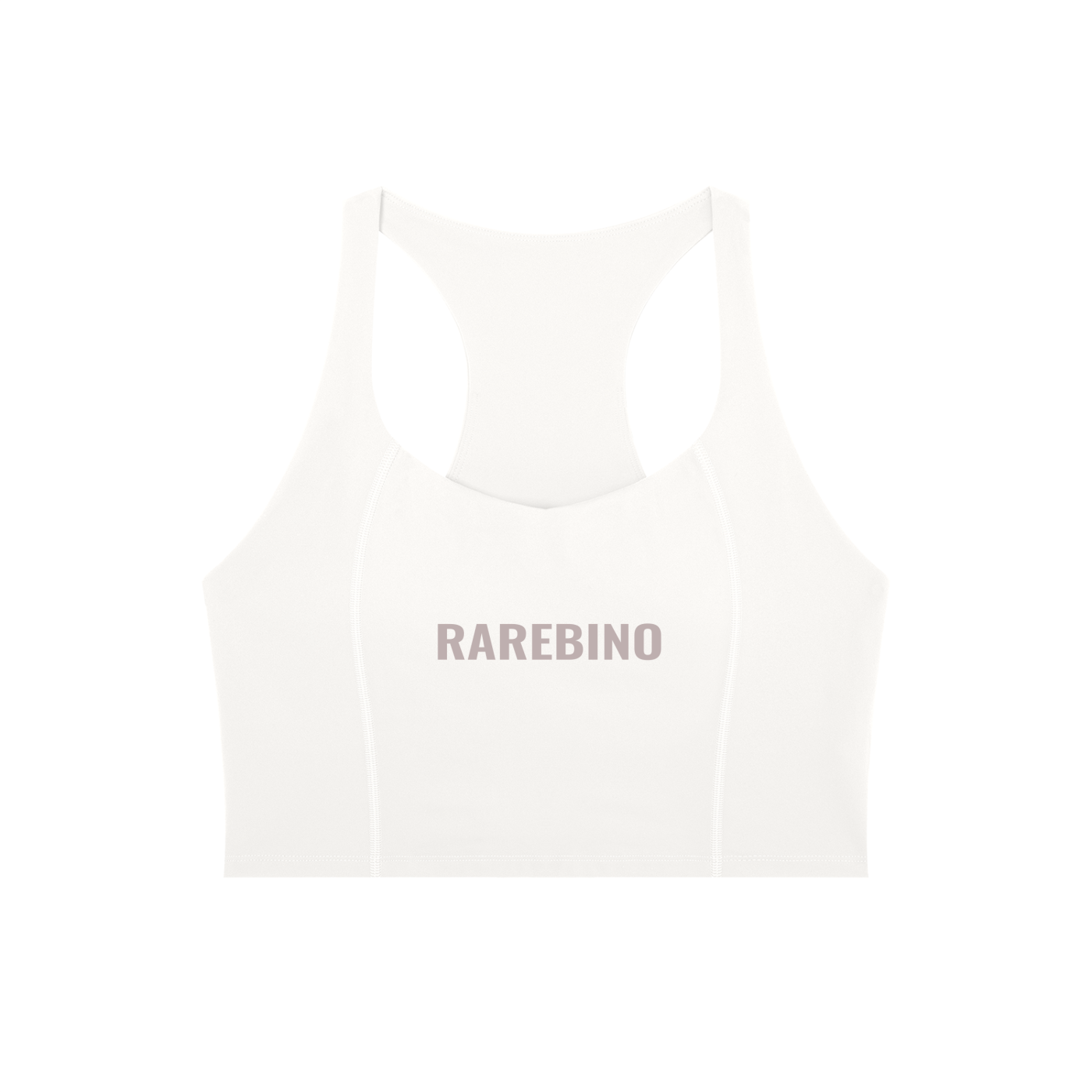 RAREBINO tight paneling yoga tank top in black, featuring sleek design and comfortable fit for active wear.
