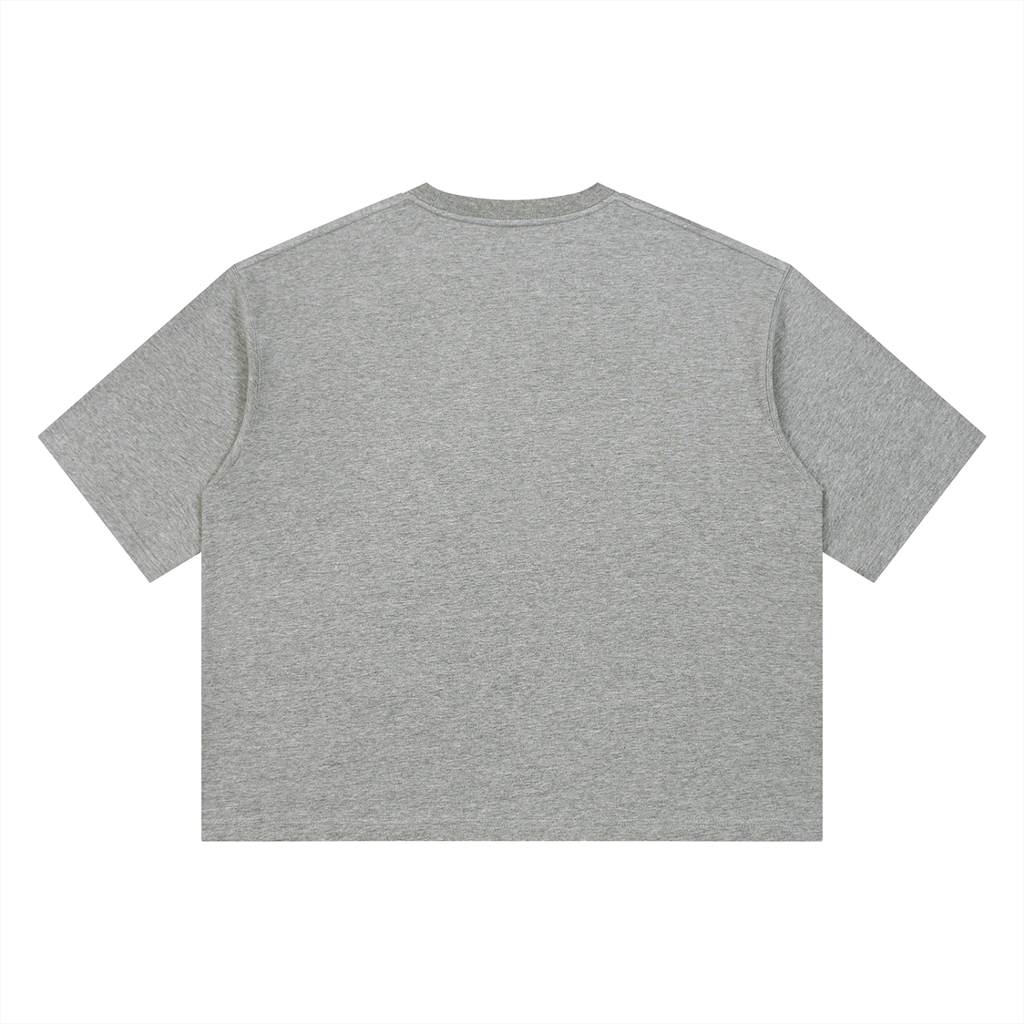 Rarebino heavyweight boxy T-shirt in black, featuring a loose fit and soft cotton fabric, ideal for casual streetwear style.