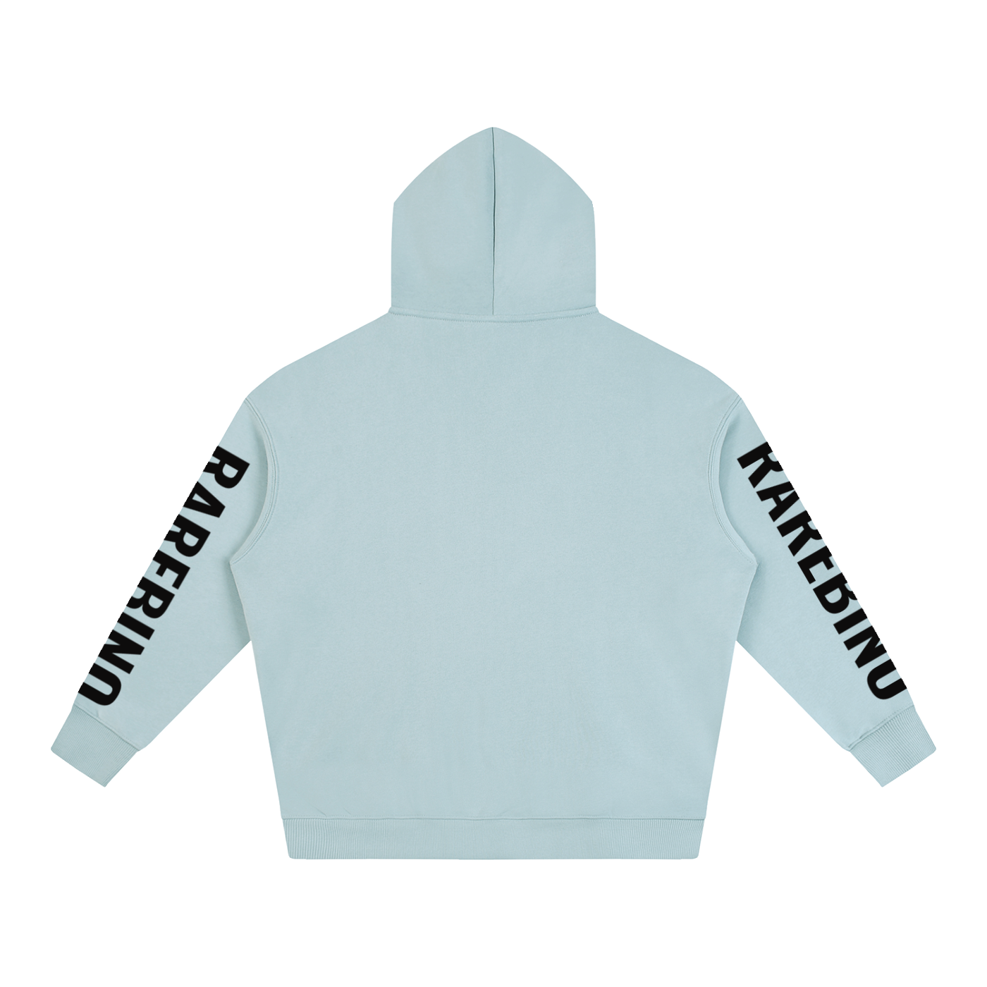 Oversize RAREBINO fleeced hoodie with a relaxed fit, soft fleece material, and a cozy casual style.