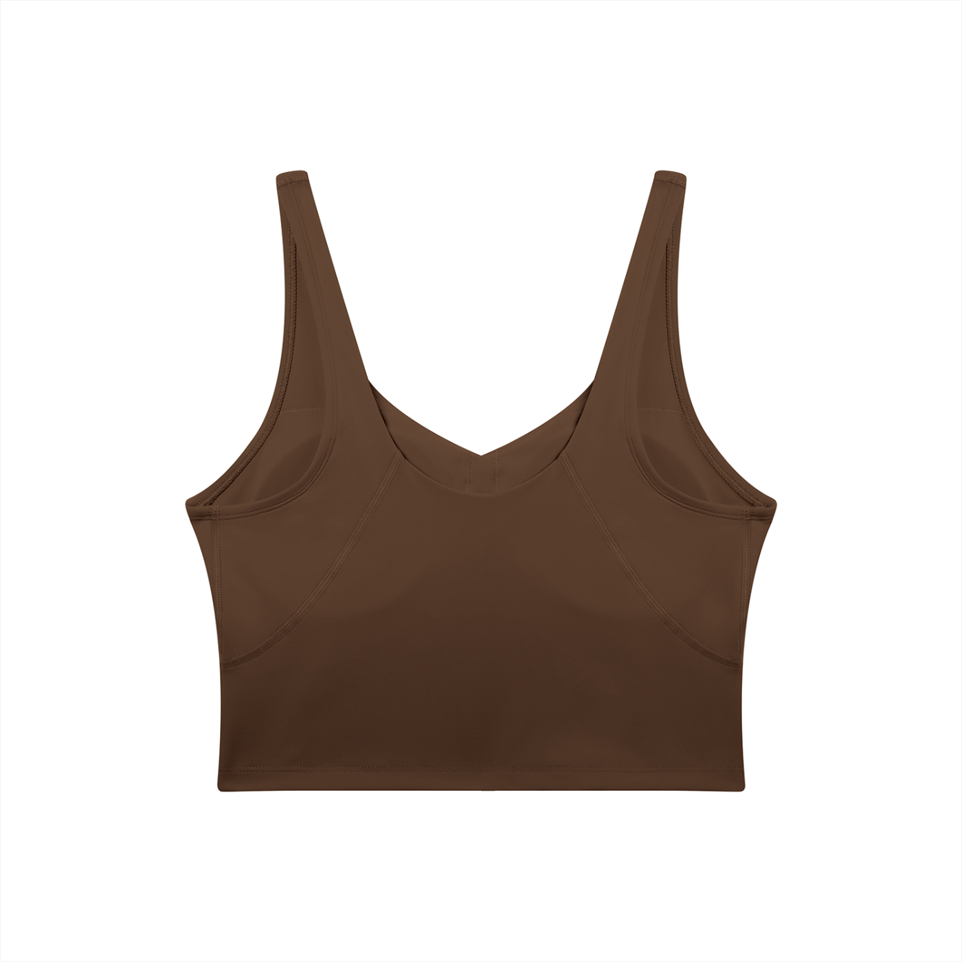 RAREBINO V-neck yoga sports bra shown on a model, featuring a comfortable fit and supportive design for active wear.