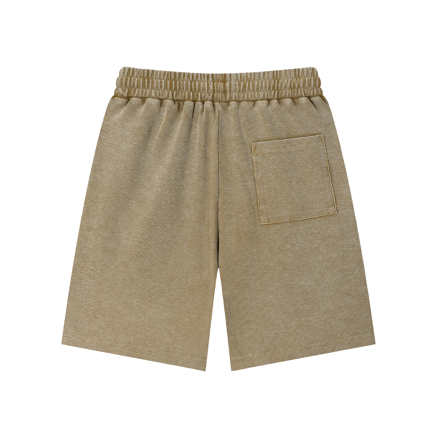 Rarebino Mineral Wash Waffle Knit Shorts shown in soft, textured fabric with an elastic waistband and relaxed fit.