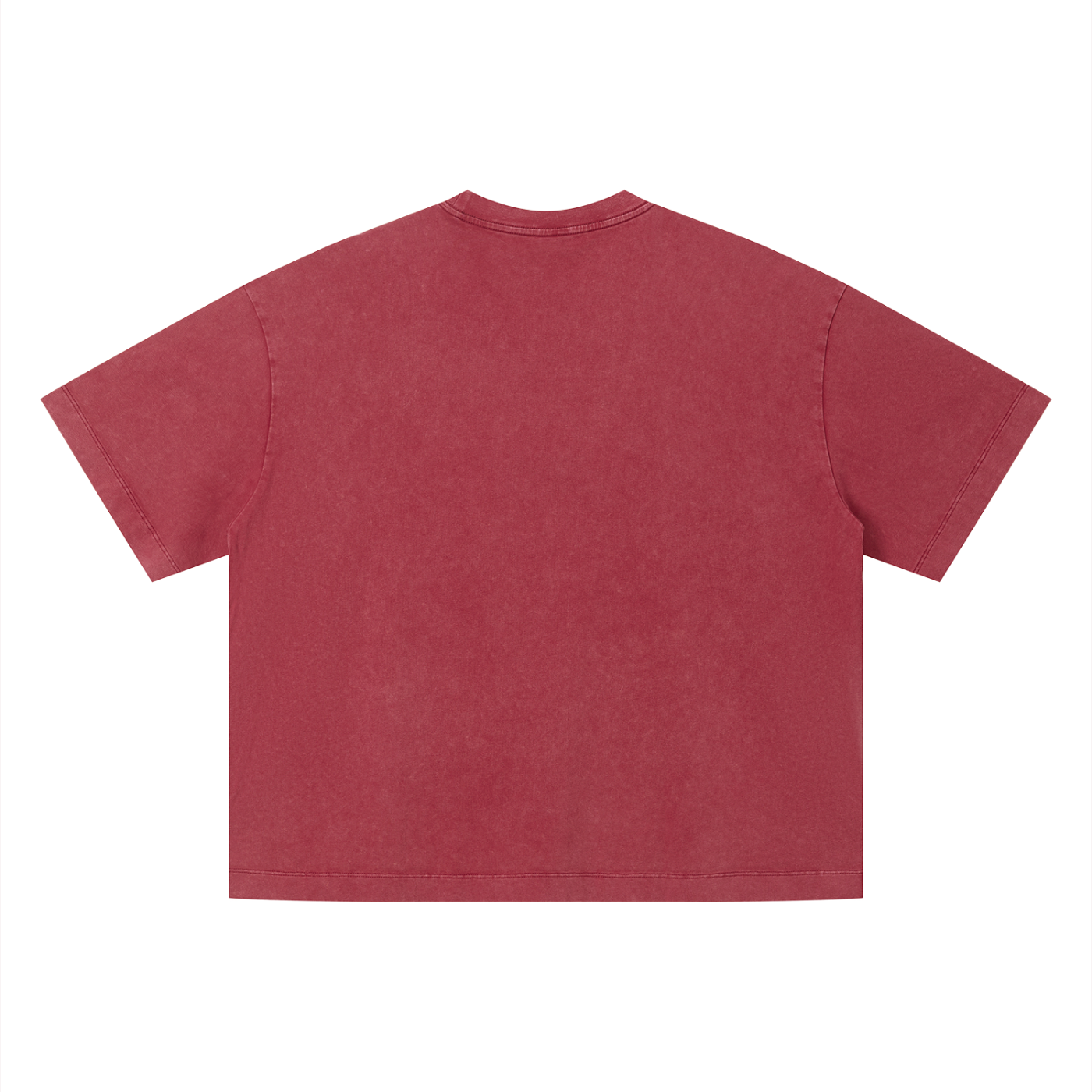 Vintage wash boxy T-shirt by RAREBINO, front view showing soft fabric, relaxed fit, and classic crew neckline.