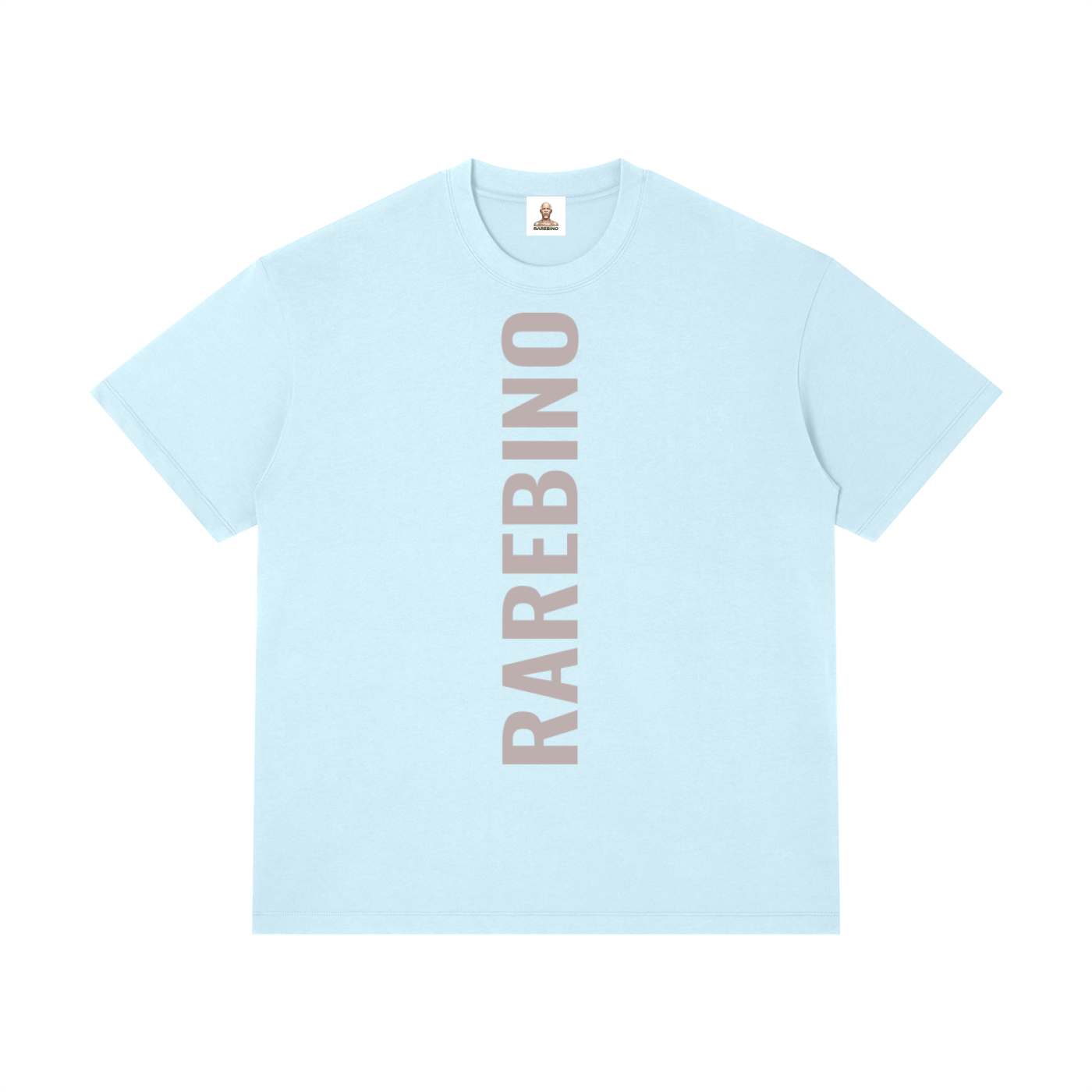 Rarebino regular fit crewneck T-shirt in soft fabric, shown in a neutral color with a classic neckline and comfortable fit.