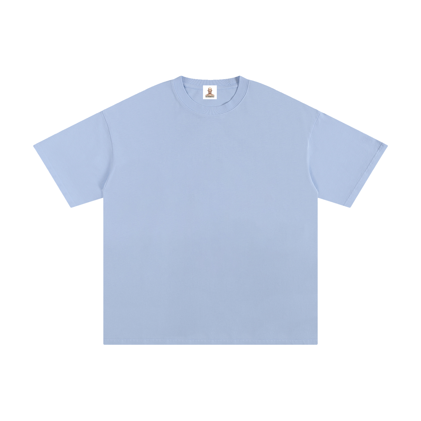Pure cotton T-shirt by RAREBINO, showing a soft, comfortable white t-shirt with a classic fit and short sleeves.
