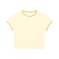 Rarebino slim color block T-shirt featuring bold horizontal stripes in vibrant colors and a classic crew neck design.