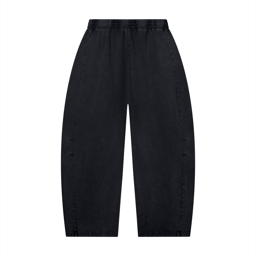 Rarebino Mineral Wash Barrel Leg Pants shown in soft, faded denim with relaxed fit and barrel-style legs.