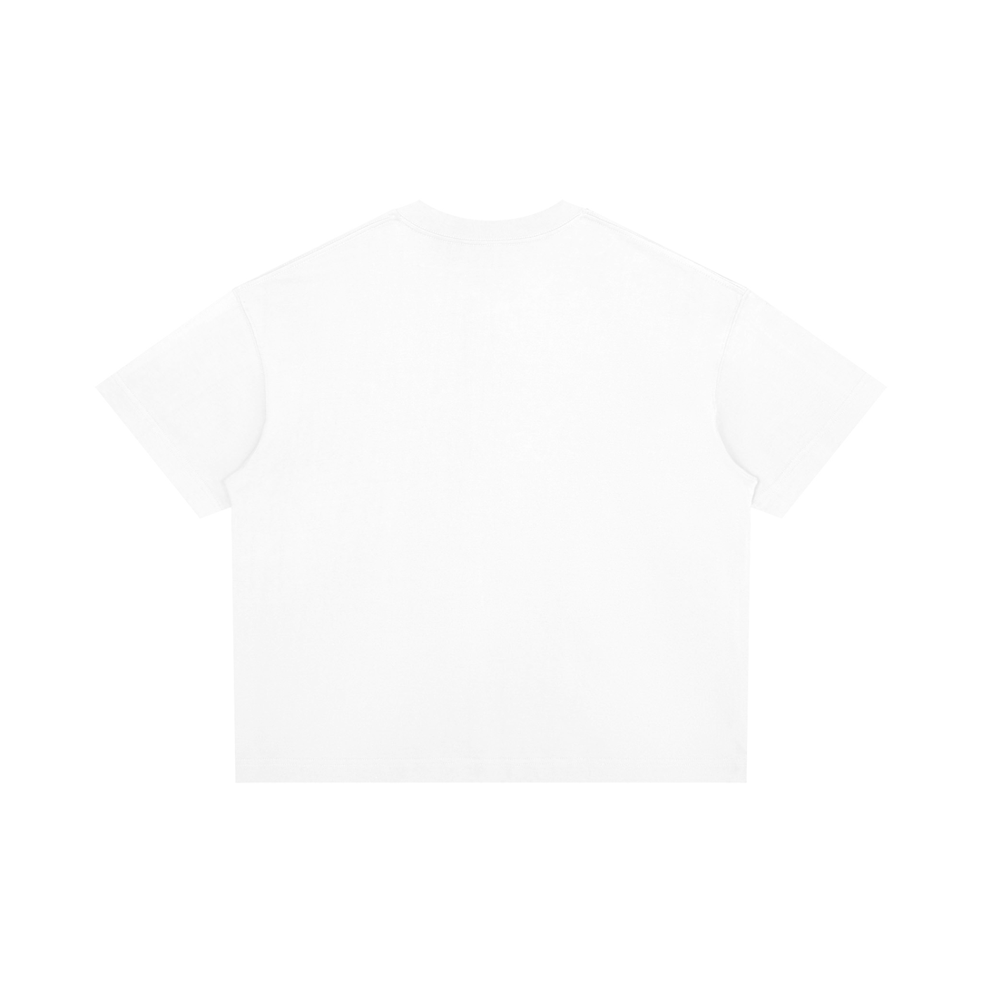 RAREBINO boxy drop shoulder T-shirt in neutral fabric with a relaxed fit, displayed on a plain background.