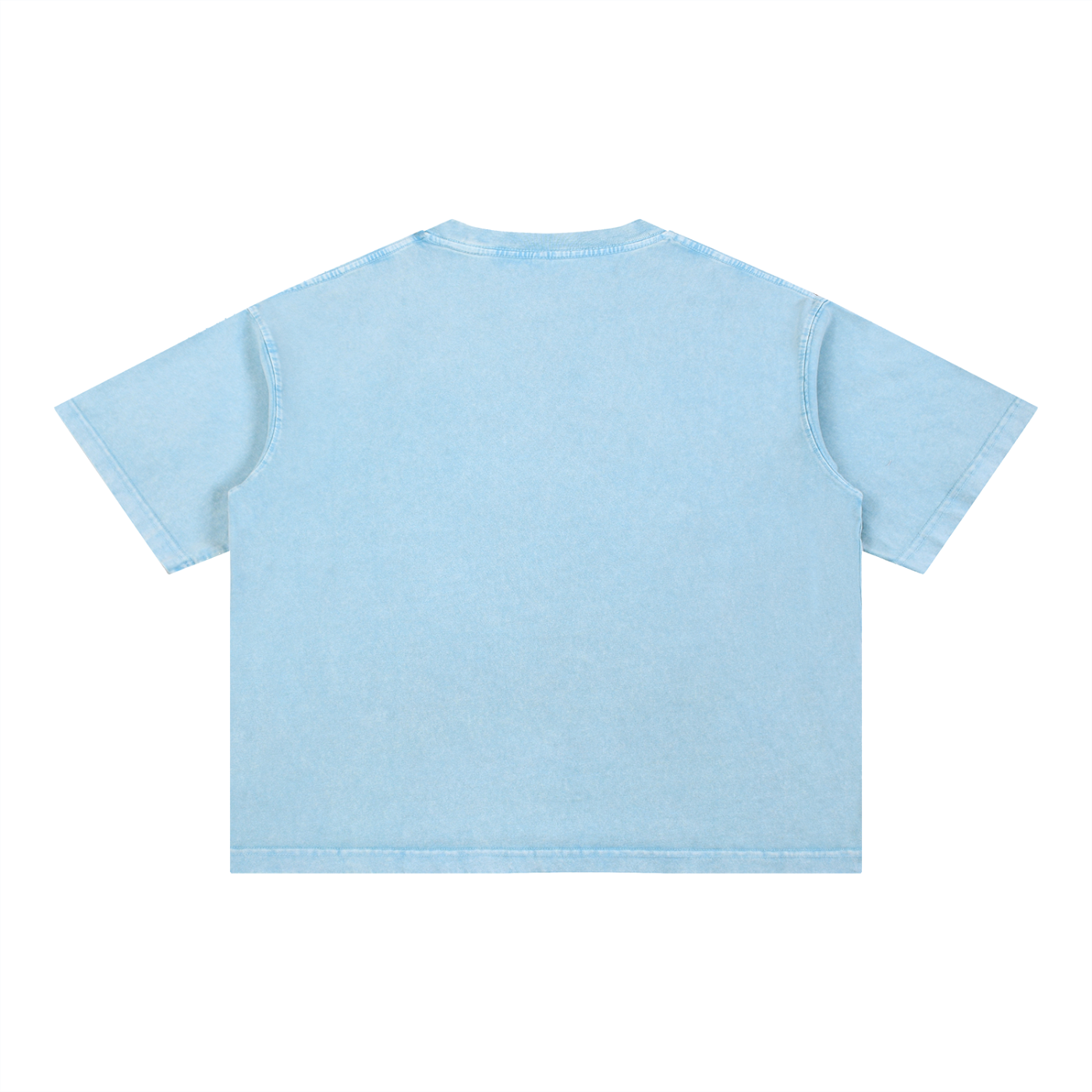 Rarebino mineral wash boxy cotton T-shirt displayed flat with a soft, vintage-style wash and relaxed fit.