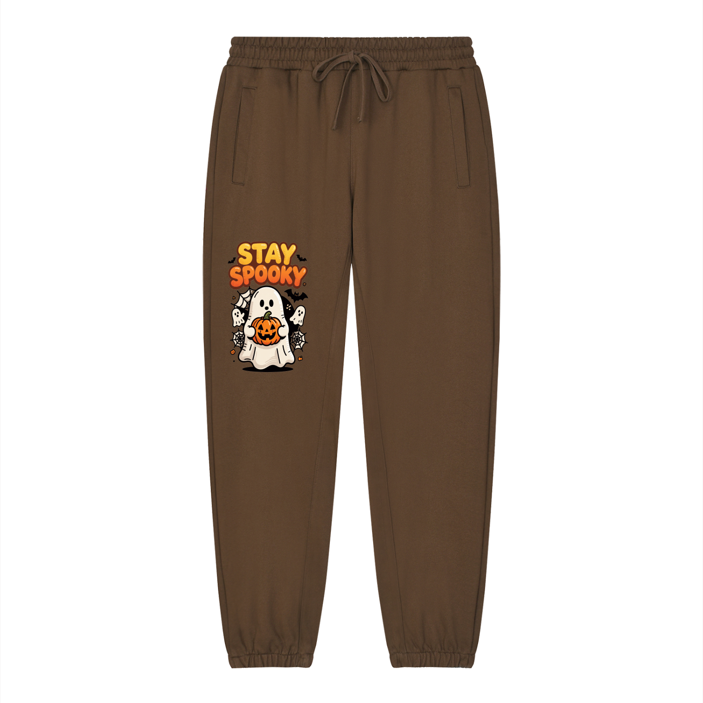 Loose fit tapered joggers by RAREBINO in black fabric, featuring an elastic waistband and tapered leg design.