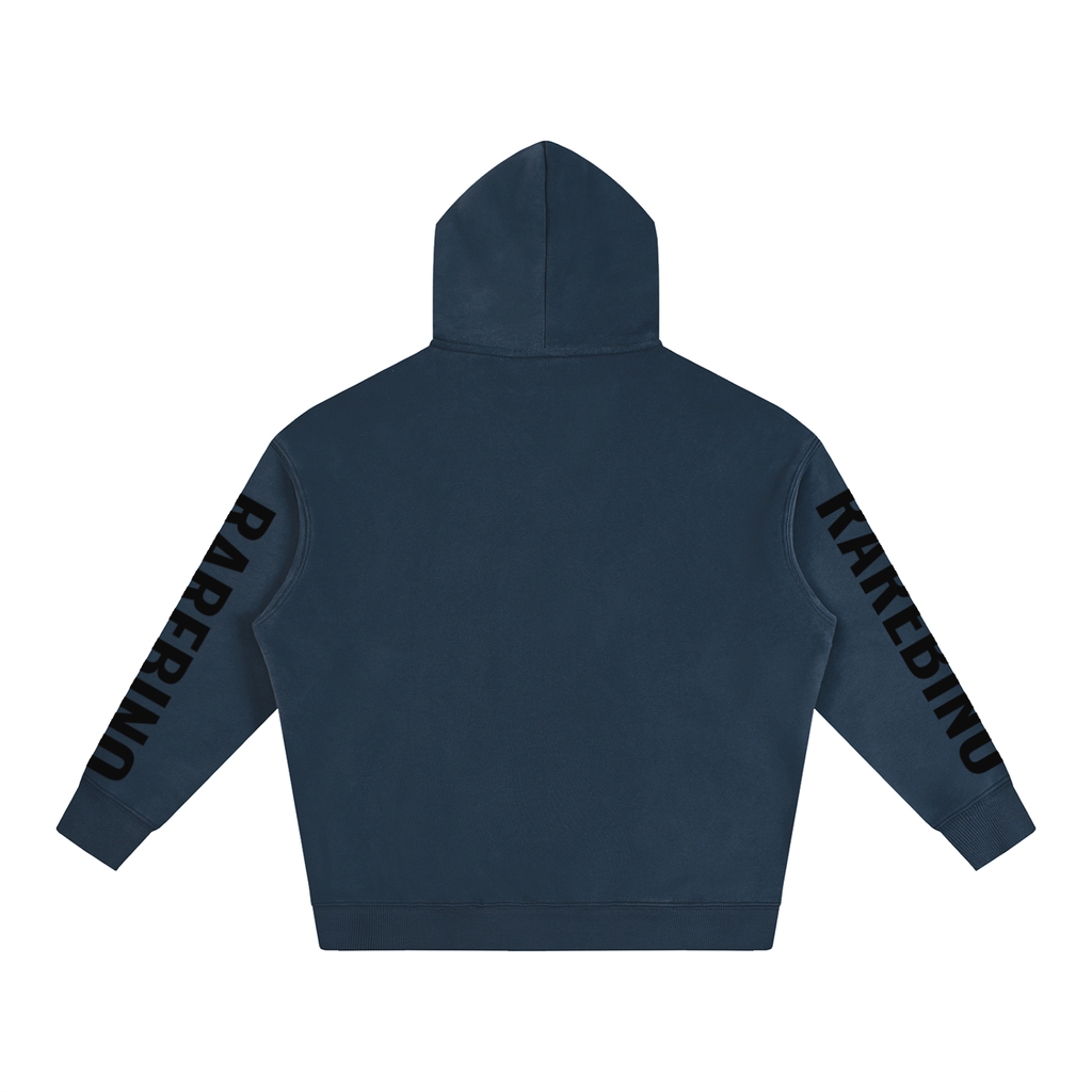 Oversize RAREBINO fleeced hoodie with a cozy, plush texture, featuring a relaxed fit and soft fabric for comfortable casual wear.