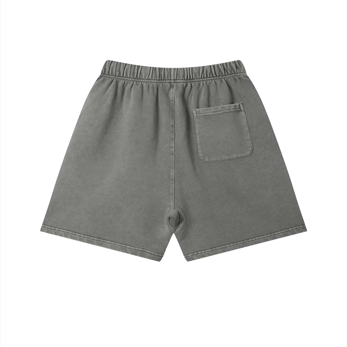Vintage wash cotton shorts by RAREBINO, showing a casual fit with distressed details and a classic waistband.