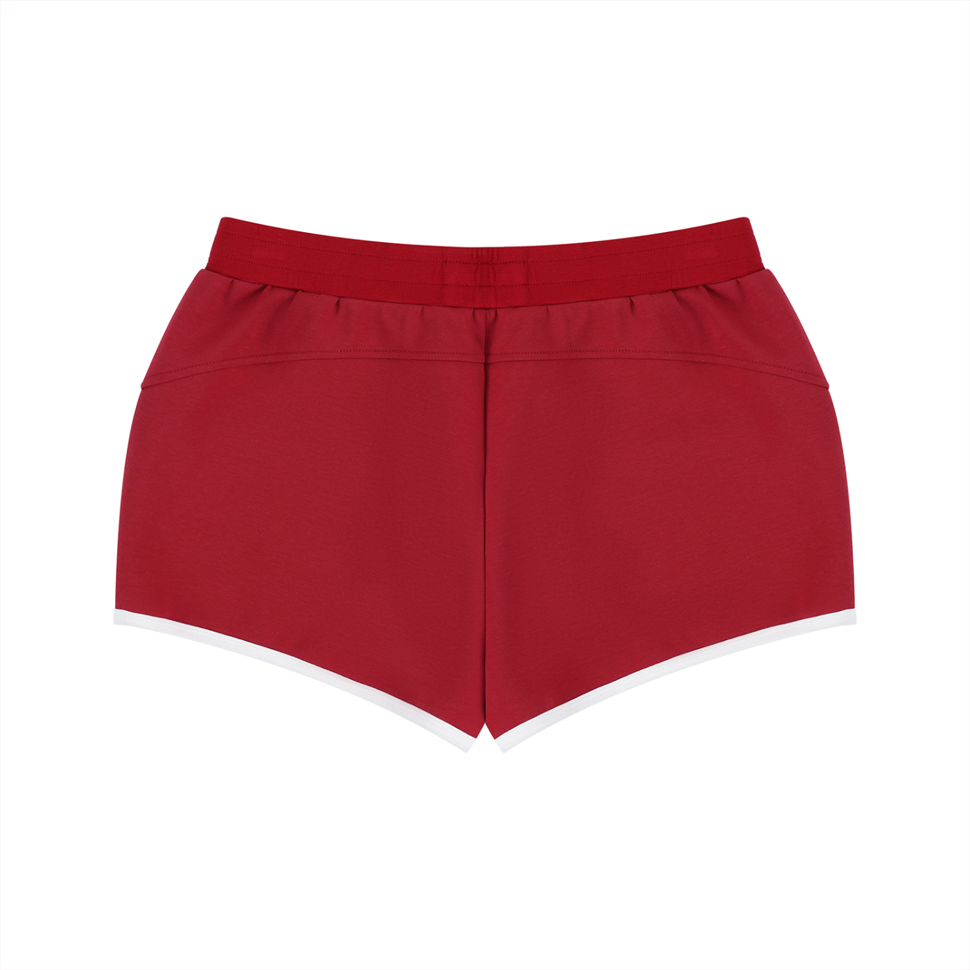 Women's retro contrast binding shorts by RAREBINO, featuring a high-waist design with stylish color blocking and vintage-inspired details.
