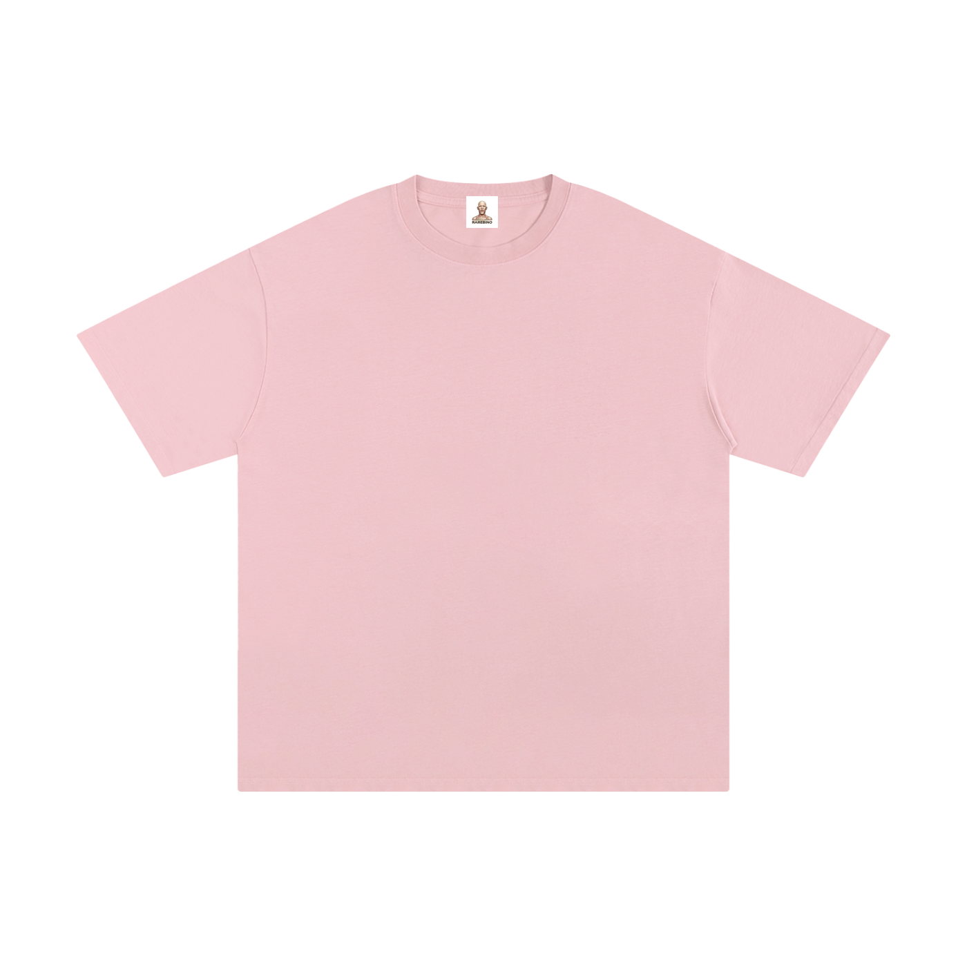 Pure cotton T-shirt by RAREBINO featuring a classic fit and soft fabric, shown in a neutral color on a plain background.