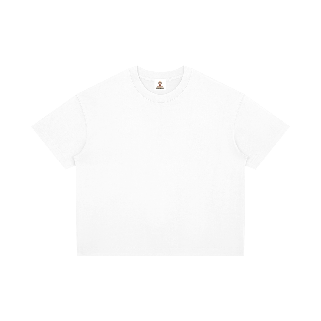 Boxy drop shoulder T-shirt by RAREBINO, featuring a relaxed fit and casual style, shown in a neutral color against a plain background.