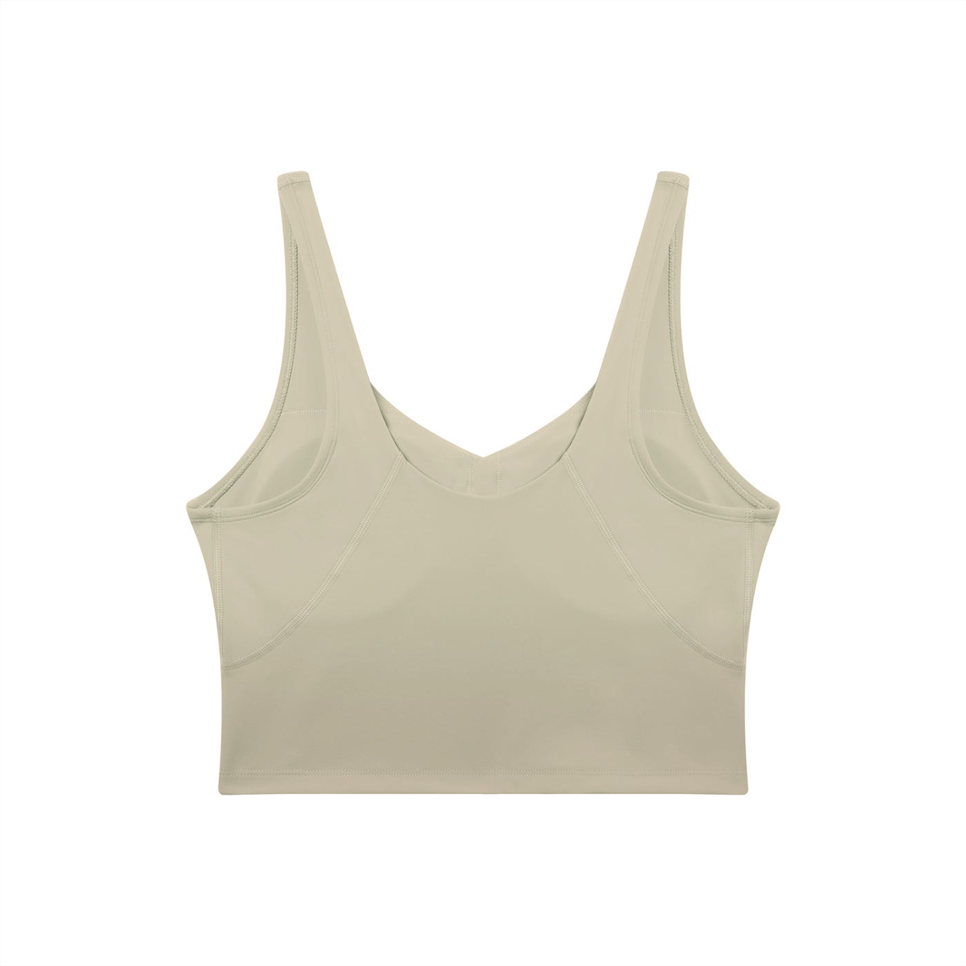 RAREBINO V-Neck yoga sports bra with wide straps and supportive fit, designed for comfort during active workouts.