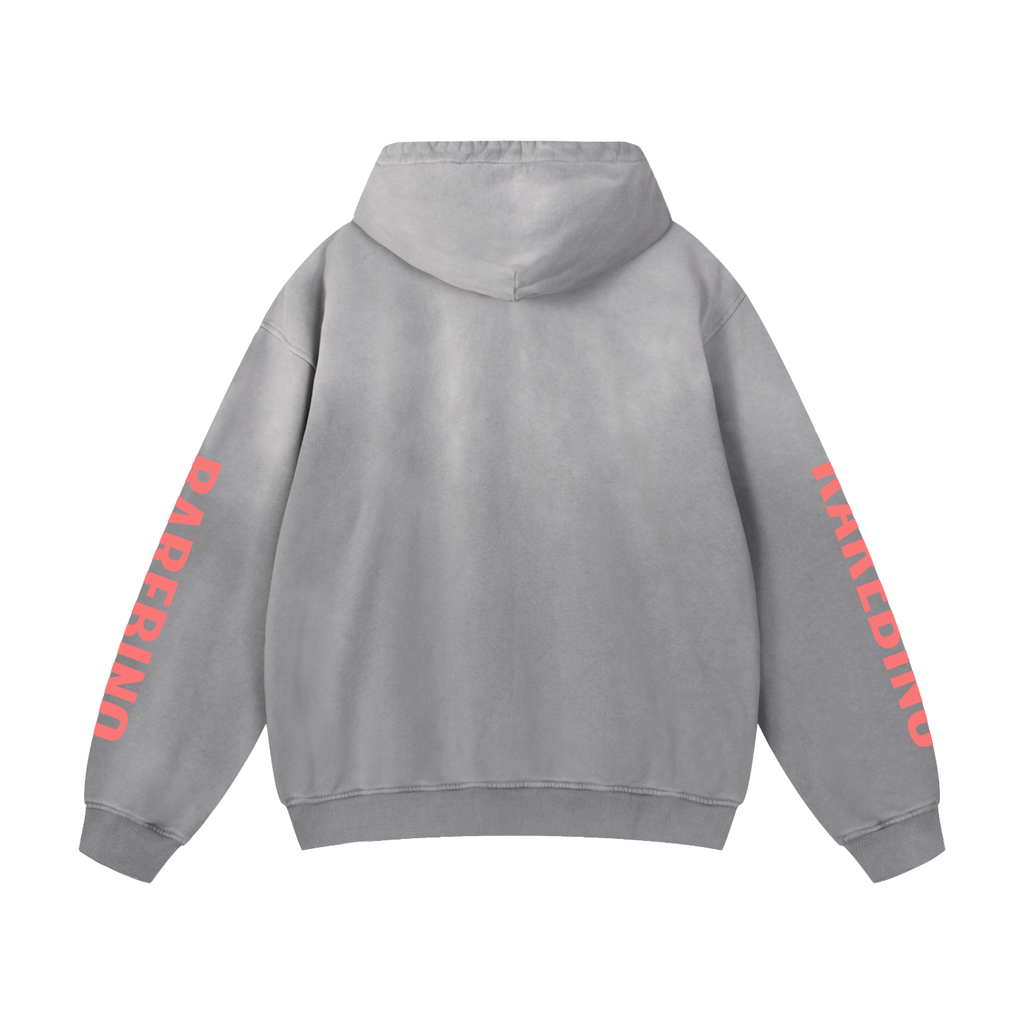 RAREBINO heavyweight sunfade oversized hoodie in soft fabric, featuring a relaxed fit and sun-inspired faded design.