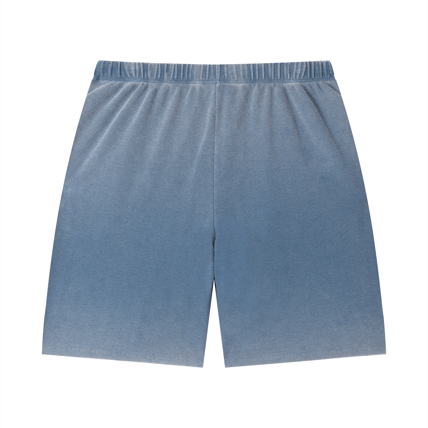 Rarebino Wash Sunfade Waffle Raw Hem Shorts with distressed raw edges and faded sunwashed fabric, casual summer style.
