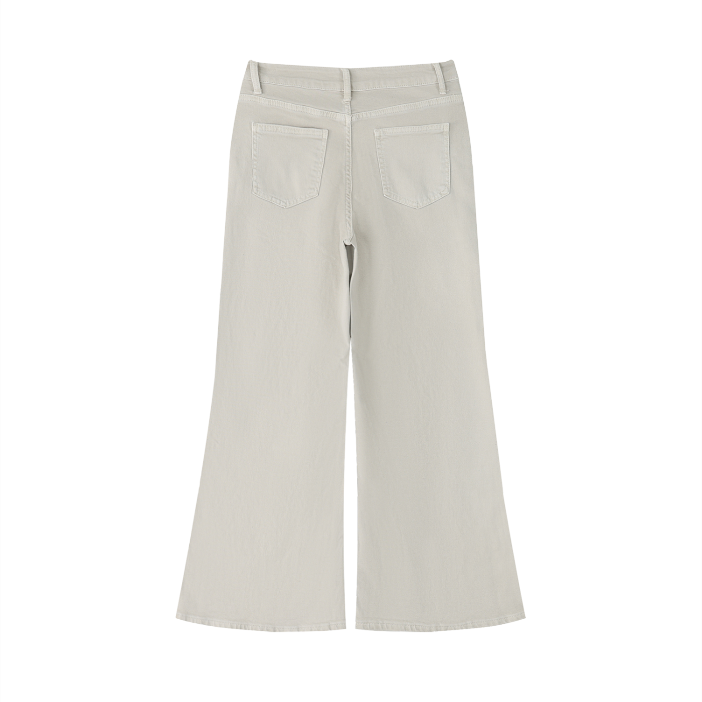 Vintage wash flared leg jeans by RAREBINO, showing classic high-waist style with faded denim and flared silhouette.