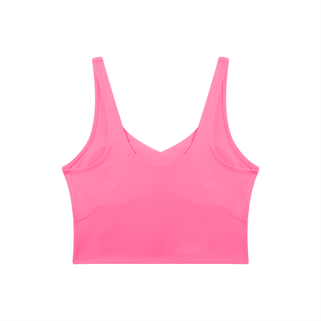 RAREBINO V-neck yoga sports bra in black, stretchy fabric with supportive design for comfortable workout wear