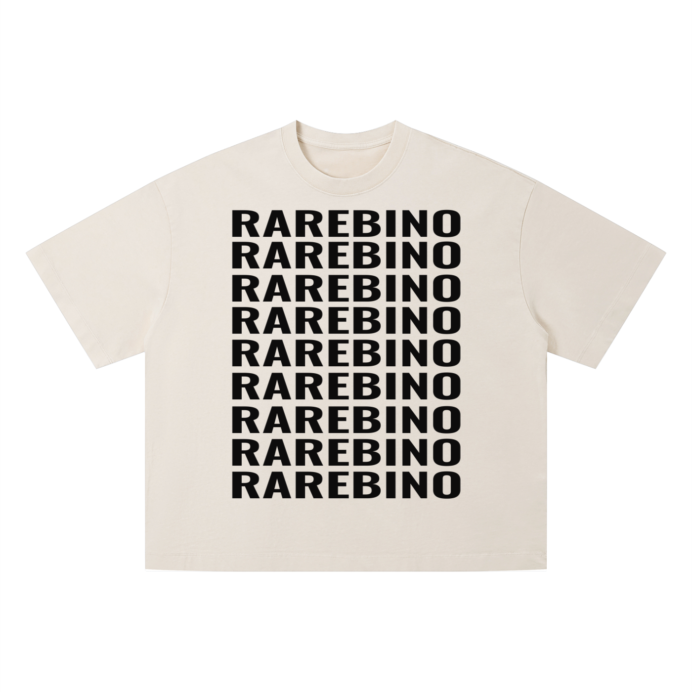 Vintage wash boxy T-shirt by RAREBINO, featuring a relaxed fit and soft fabric in a casual, worn-in style.