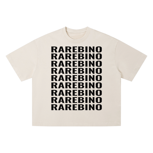 Vintage wash boxy T-shirt by RAREBINO, featuring a relaxed fit and soft fabric in a casual, worn-in style.