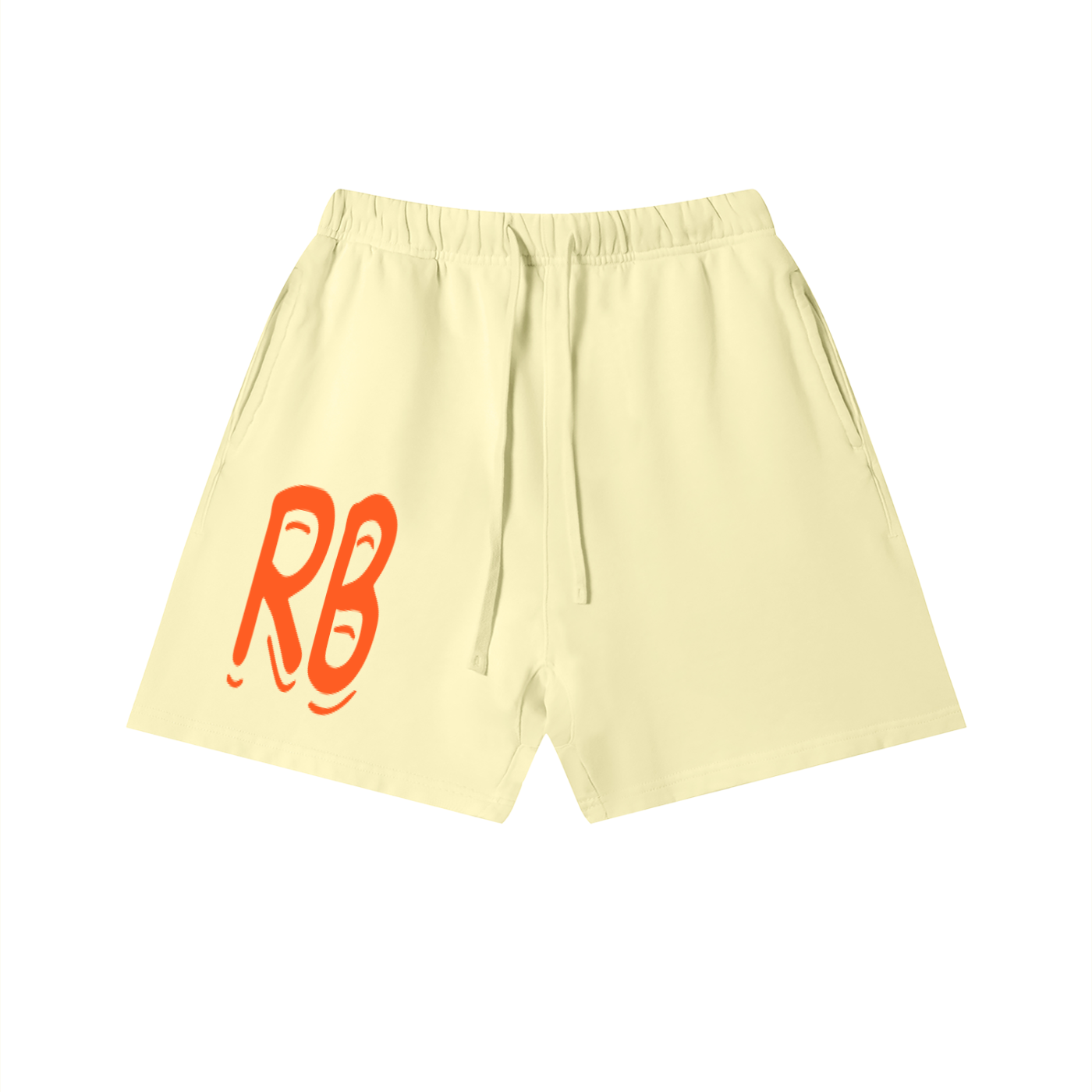 Vintage wash cotton shorts by RAREBINO displayed with a relaxed fit and classic style in a natural outdoor setting.