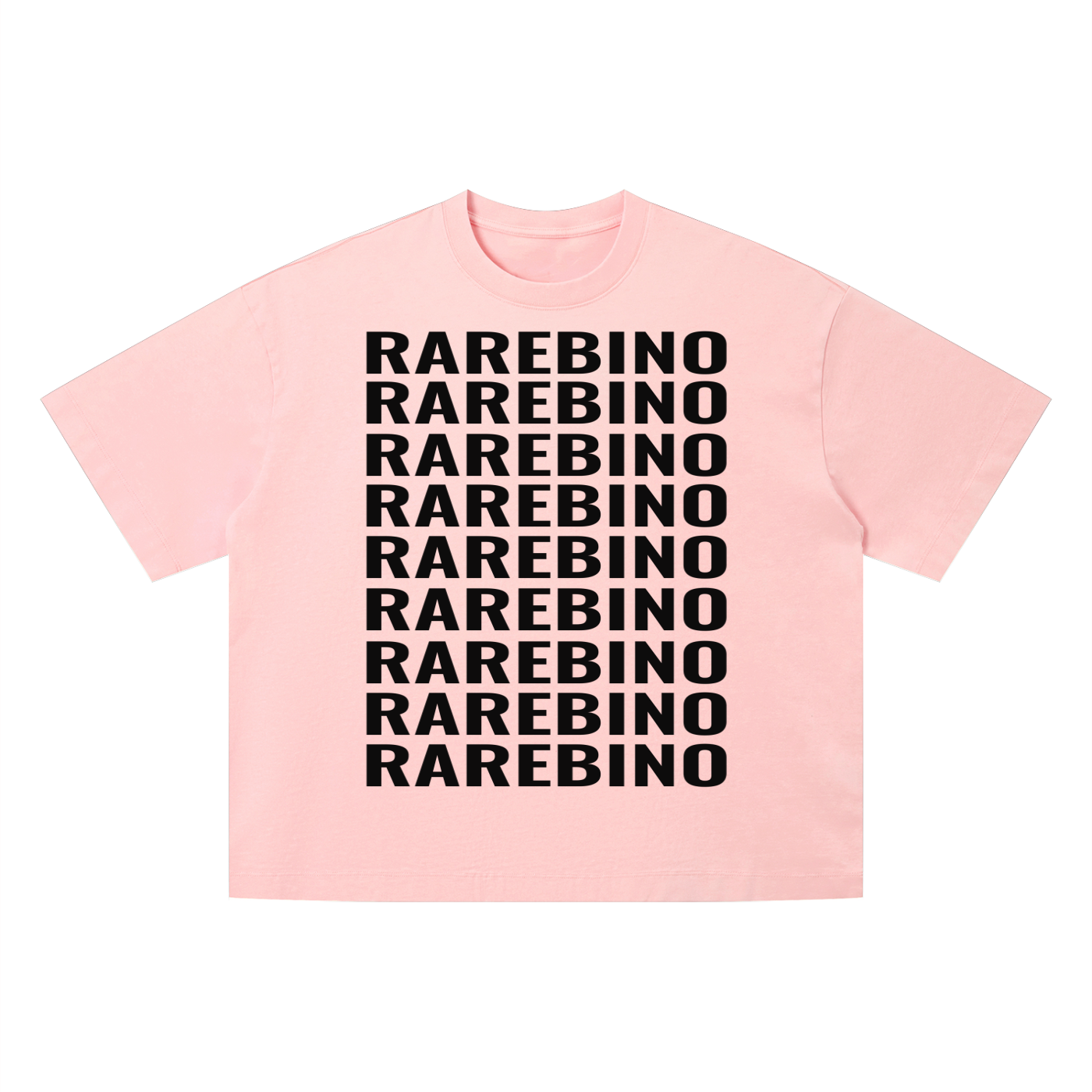 Vintage Wash Boxy T-Shirt by RAREBINO featuring a relaxed fit and faded denim-inspired design.