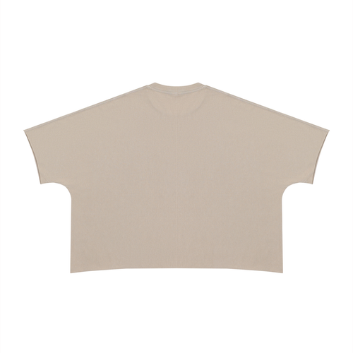 Black heavyweight boxy raw edge T-shirt by RAREBINO, featuring a relaxed fit and distressed raw hem detail.