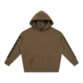 Oversize fleeced hoodie by RAREBINO with a cozy, plush texture, featuring a relaxed fit and ribbed cuffs and hem.