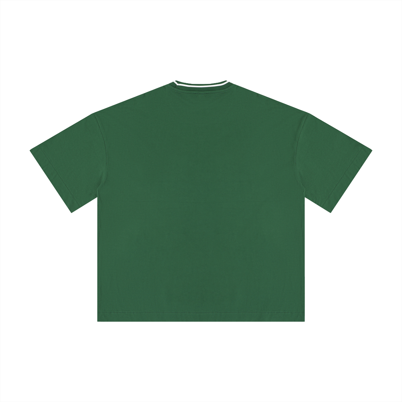 Boxy ribbed T-shirt by RAREBINO featuring a fitted, textured design in a neutral color, casual and stylish for everyday wear.