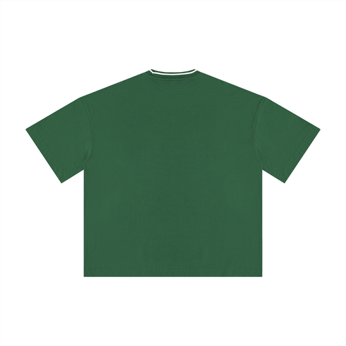 Boxy ribbed T-shirt by RAREBINO featuring a fitted, textured design in a neutral color, casual and stylish for everyday wear.