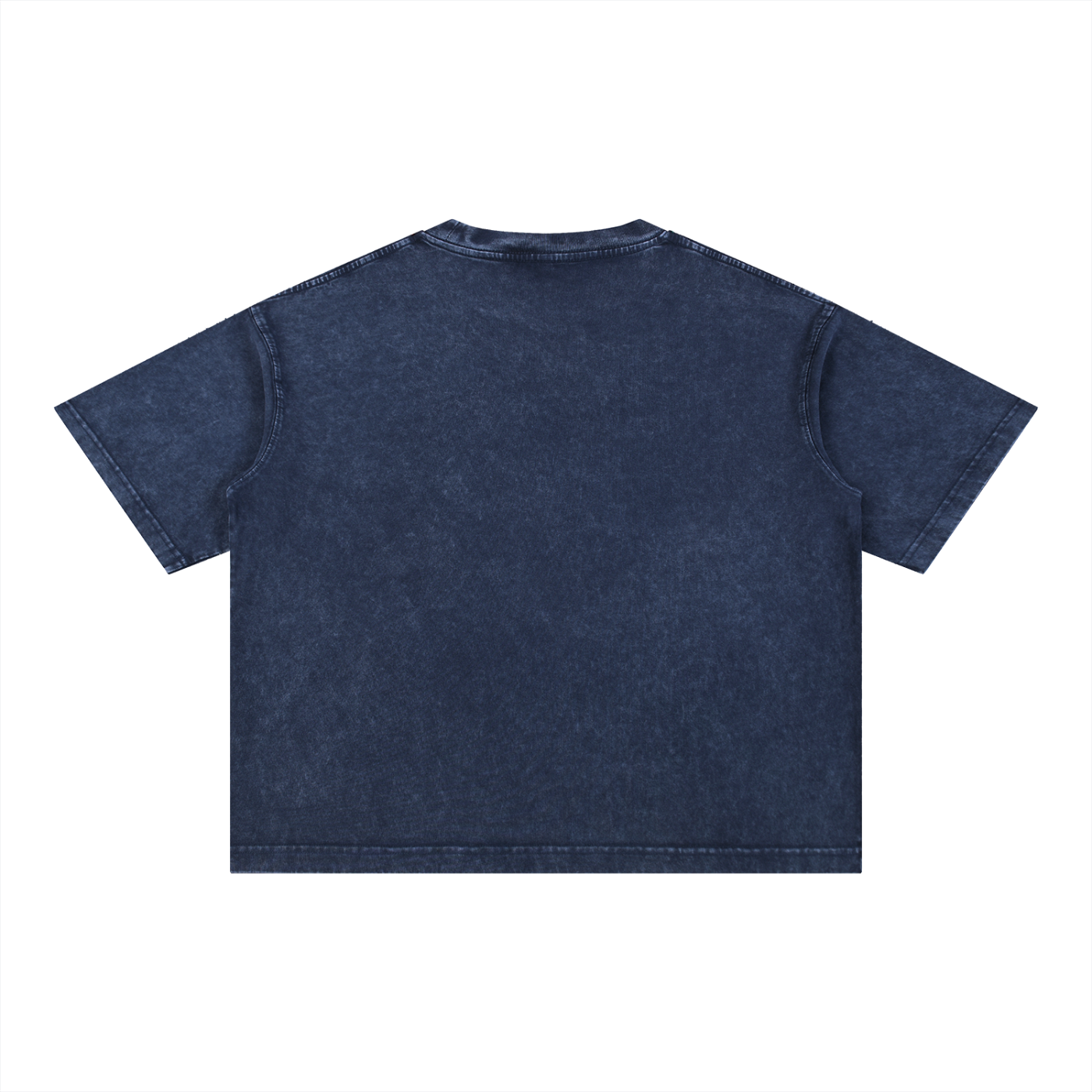 Mineral Wash Boxy Cotton T-Shirt by RAREBINO, featuring a relaxed fit, soft fabric, and casual style, shown in a light mineral wash.