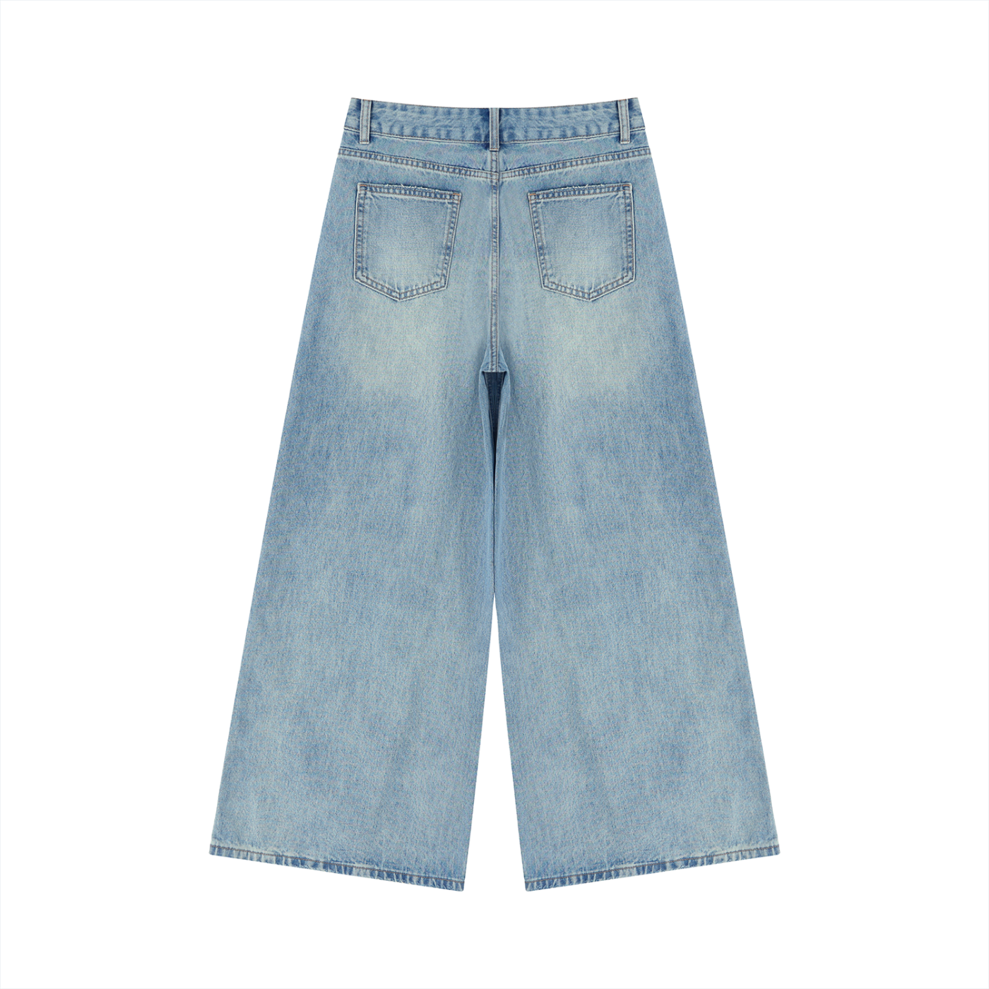 Vintage Wash Wide Leg Jeans by RAREBINO featuring a relaxed fit and classic high-rise design