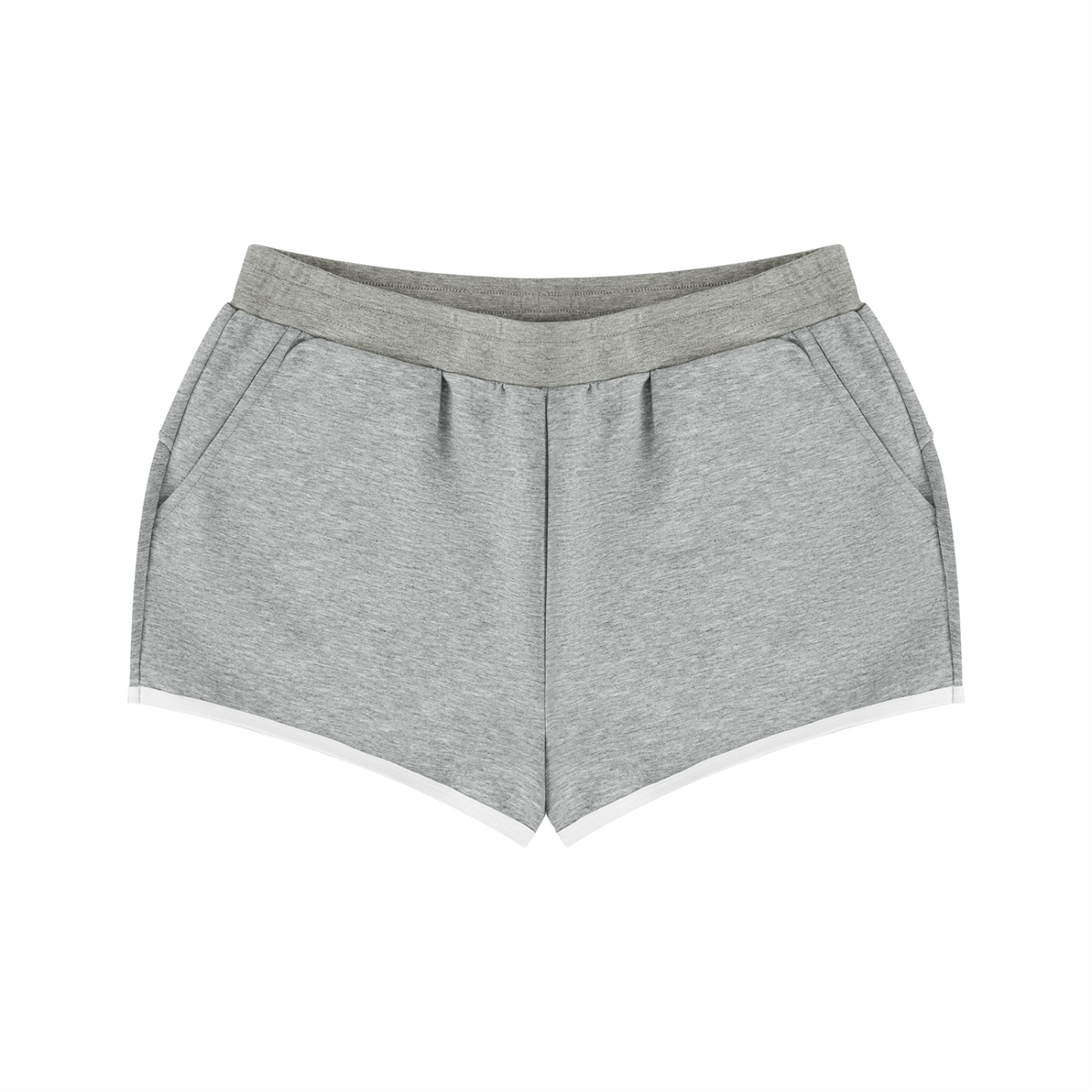 Women's retro contrast binding shorts by RAREBINO featuring high-waisted design, black and white color blocking, and vintage style.