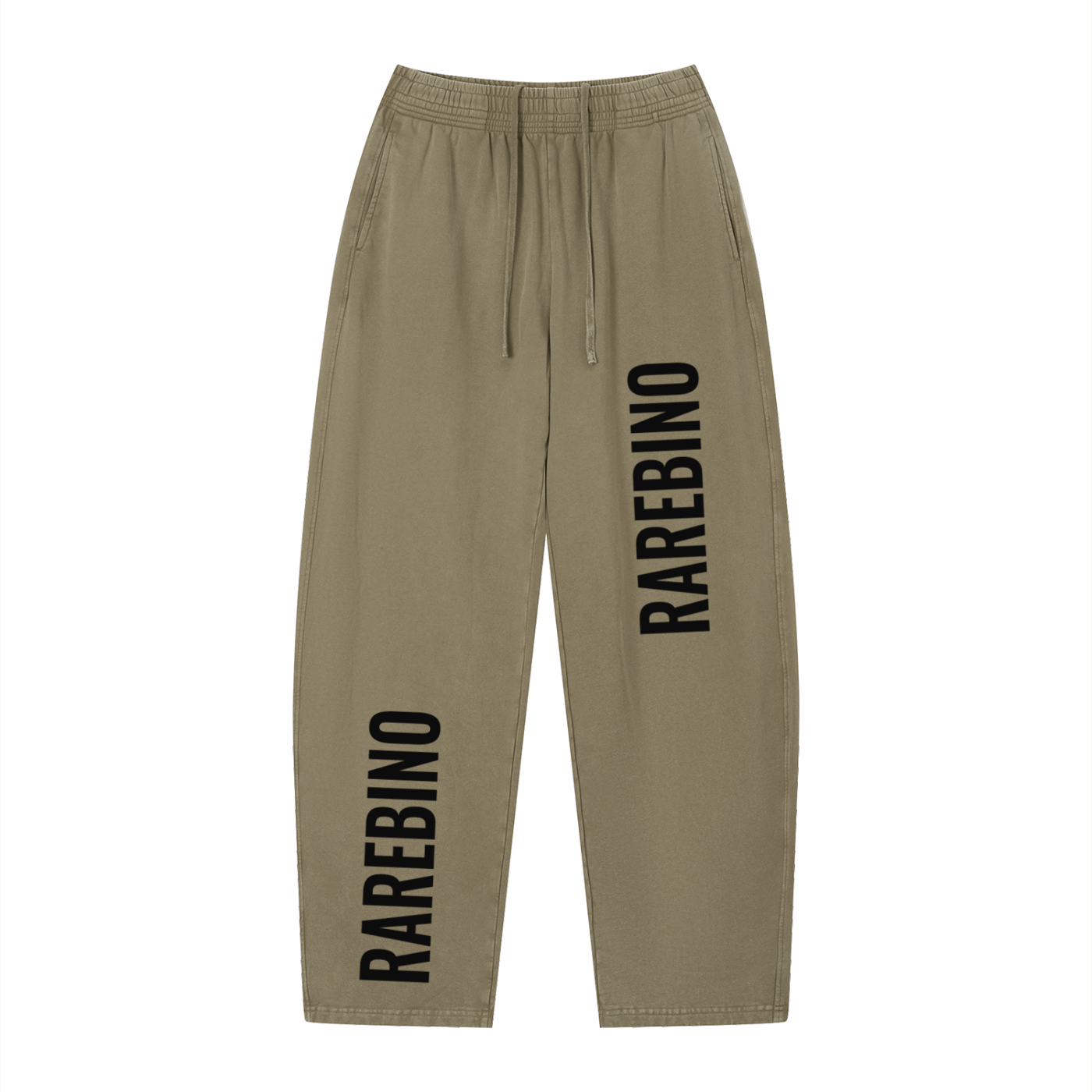 Vintage wash loose sweatpants by RAREBINO featuring relaxed fit, soft fabric, and casual style, shown in a front view.