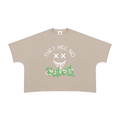 RAREBINO heavyweight boxy raw edge T-shirt displayed on a hanger, featuring a relaxed fit and unfinished edges for a casual look.