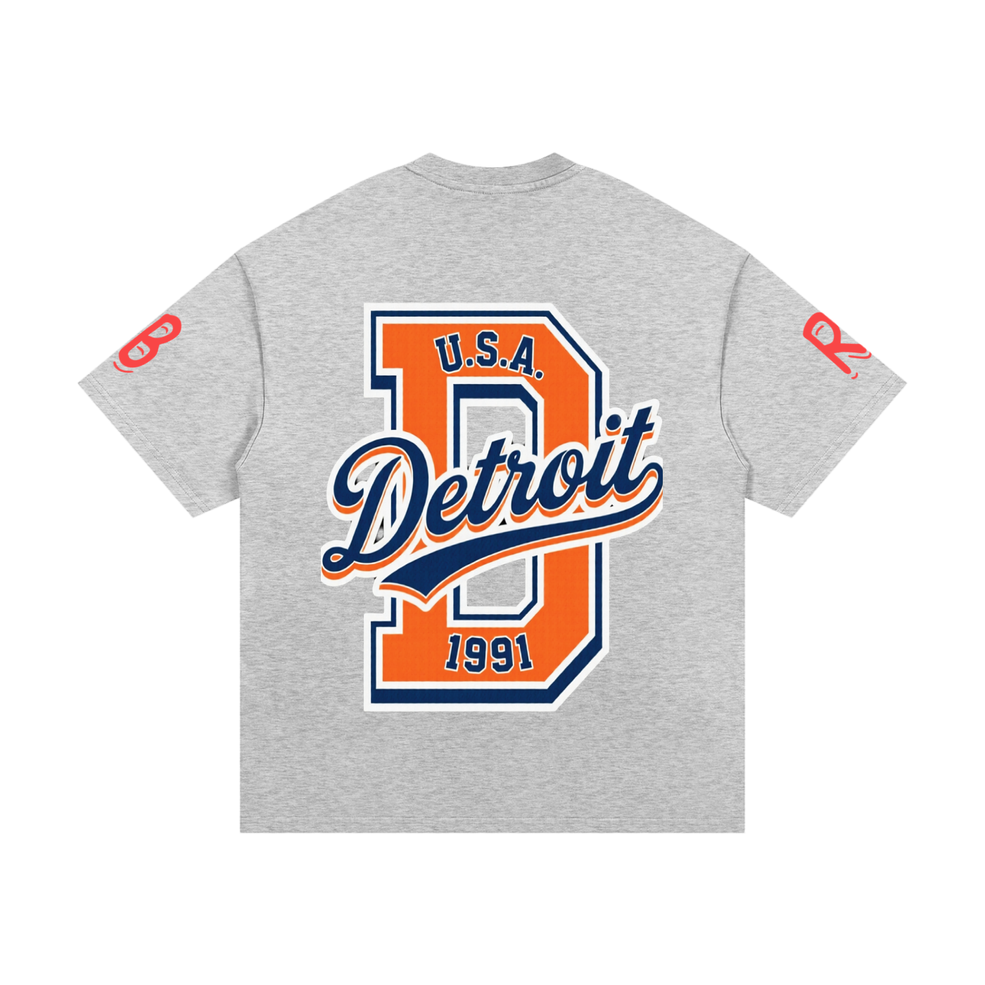 RAREBINO Essential heavyweight cotton T-shirt in classic fit, soft and durable for everyday wear.