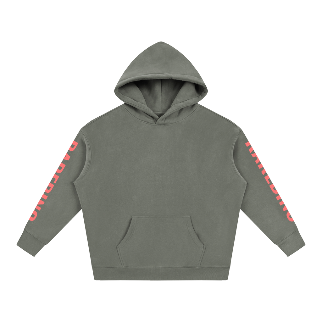 Rarebino oversize fleeced hoodie in soft fabric, featuring a relaxed fit and cozy fleece lining, perfect for casual wear.