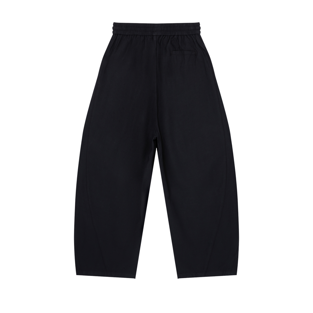 RAREBINO wide leg drawstring pants in light fabric, featuring a relaxed fit and adjustable waistband, shown in a natural pose.